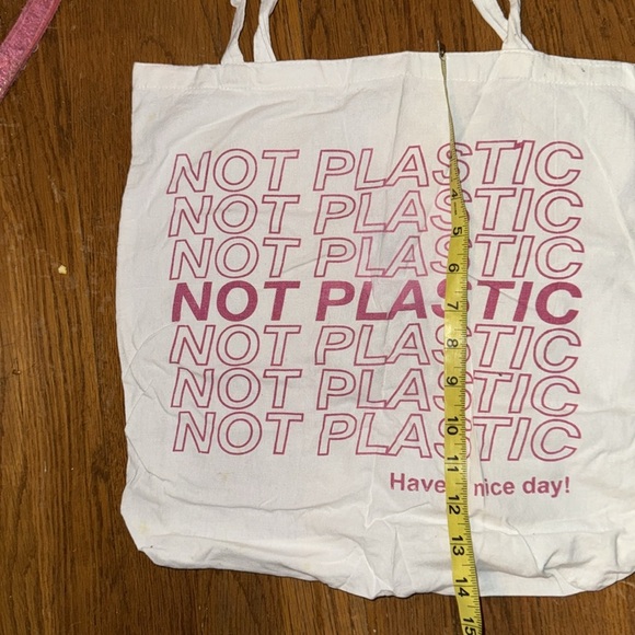 Eco-Friendly White Tote Bag not plastic Chinese takeout Asian reusable packable - Picture 2 of 3